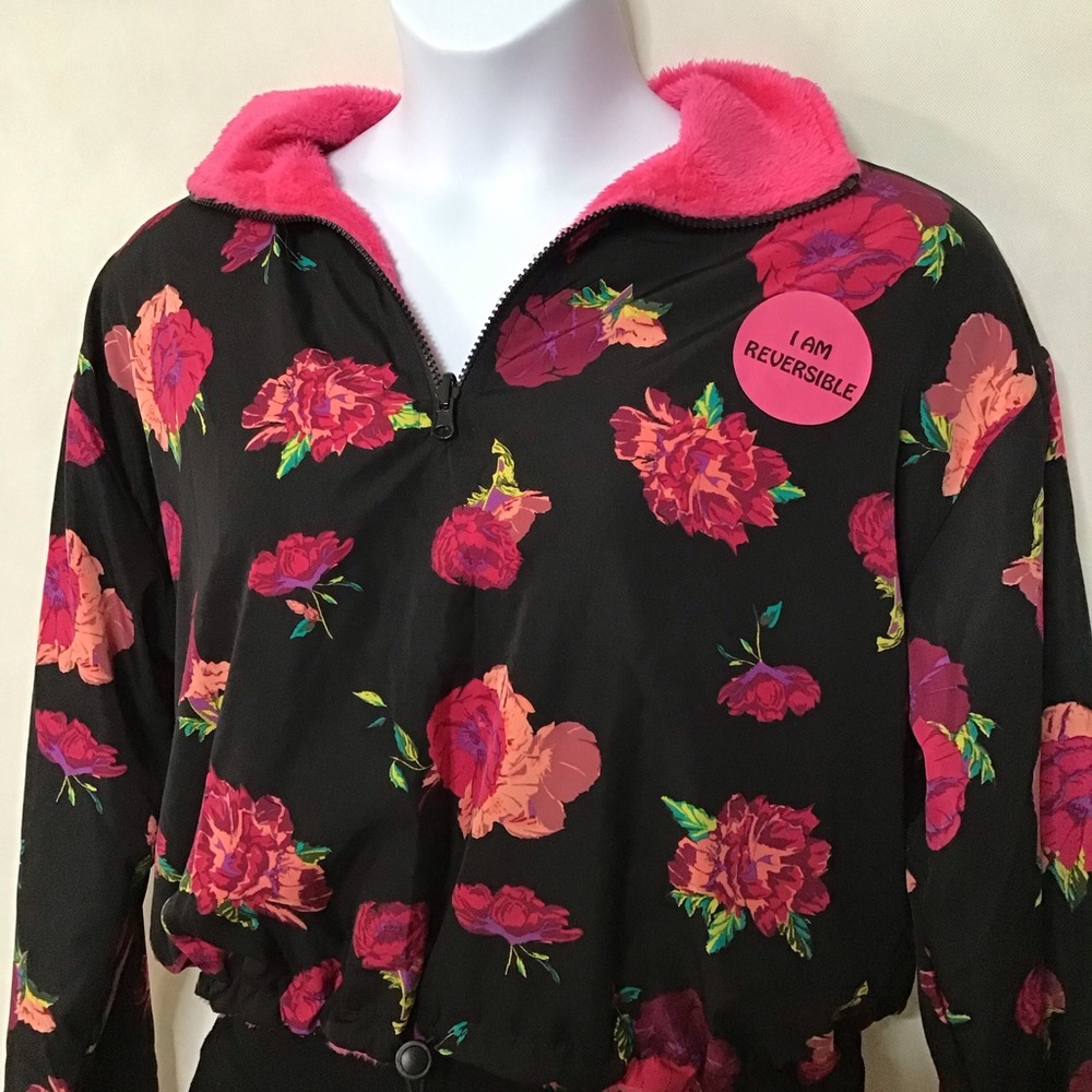 Eye Shadow Reversible Zip Up Pullover - image 2